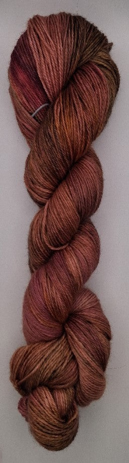 "Redwoods" 4 ply  hand dyed 100G Alpaca/Silk/   Cashmere Yarn