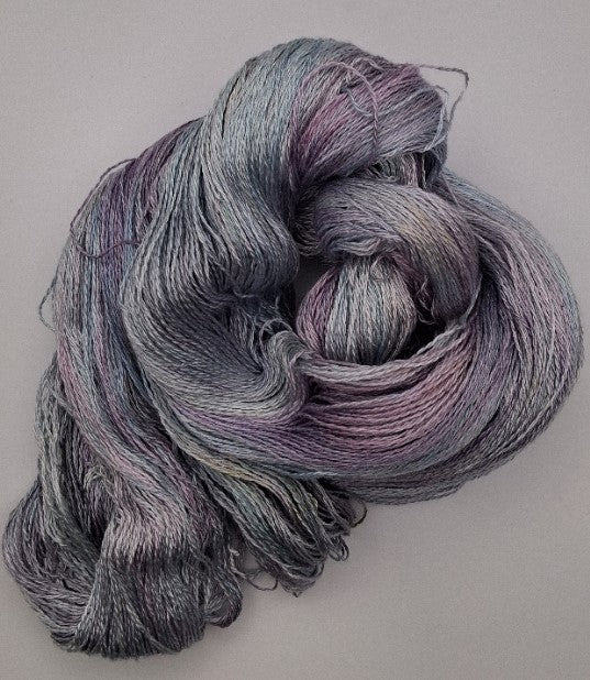 "Rosella silk"  Hand Dyed Lace weight 100G 'A' Grade Pure Mulberry Silk