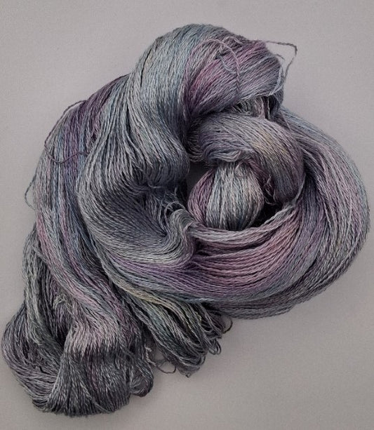 "Rosella silk"  Hand Dyed Lace weight 100G 'A' Grade Pure Mulberry Silk