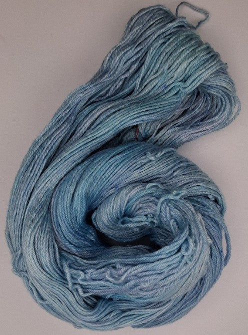 Sky Blue - 100g 4 ply Merino/Silk hand dyed Yarn