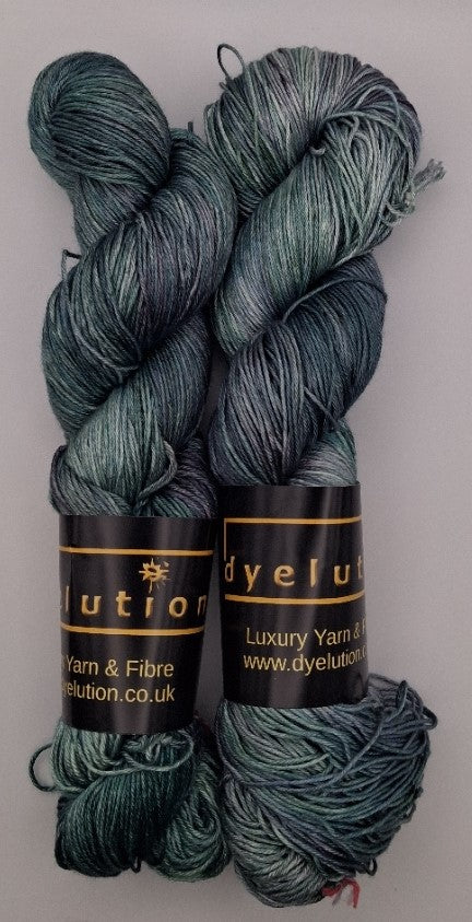 "Sage" - 4 ply 100G 'A' Grade Pure Mulberry Silk Hand Dyed