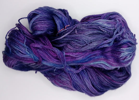 100G Merino/Silk hand dyed luxury Yarn 4 Ply- "Interstellar"