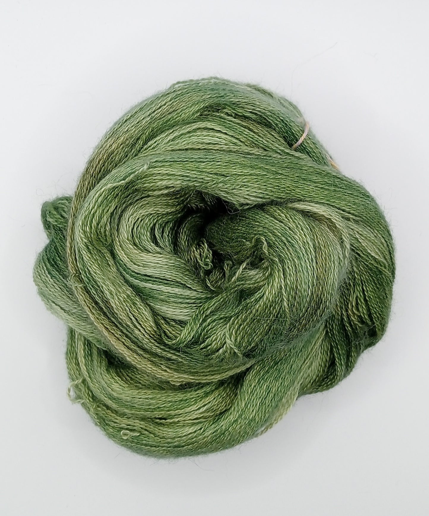 100G Baby Alpaca/Silk/Cashmere hand dyed Lace Weight Yarn- "Constable"
