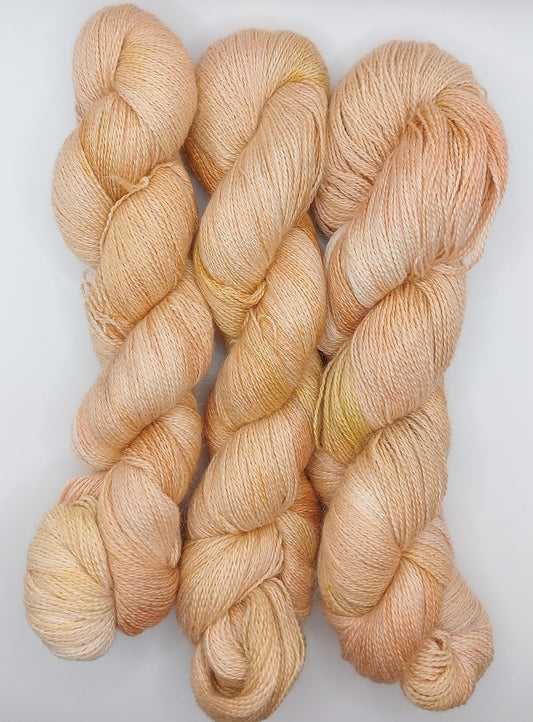 100G Baby Alpaca/Silk hand dyed Lace Weight Yarn- "Punakaiki"