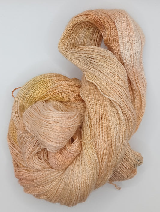 100G Alpaca/Silk hand dyed Lace Weight Yarn- "Punakaiki"