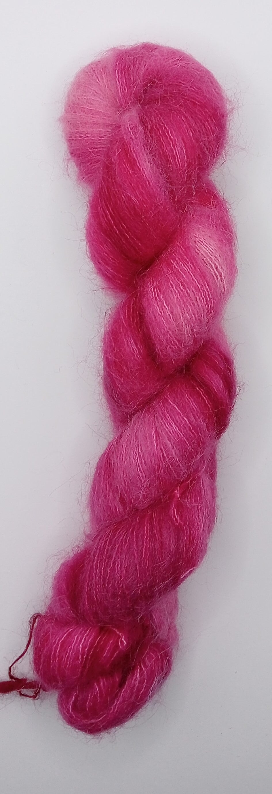 "Raspberry" - Baby Suri Alpaca/Mulberry Silk