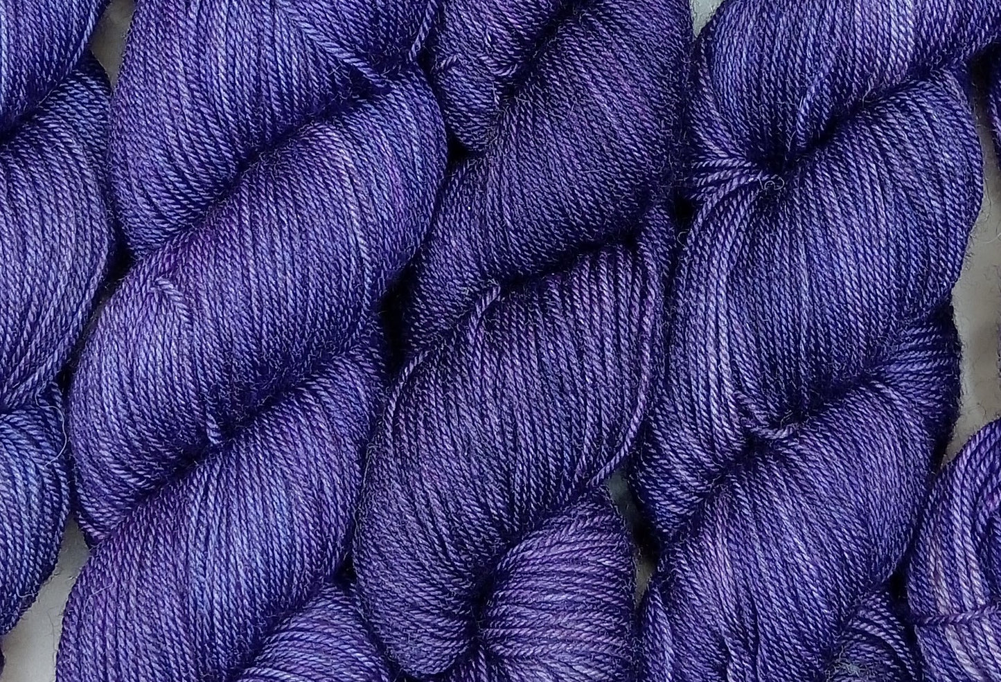 100G Merino/Silk/Yak hand dyed luxury Yarn 4 Ply- "Purple Passion"
