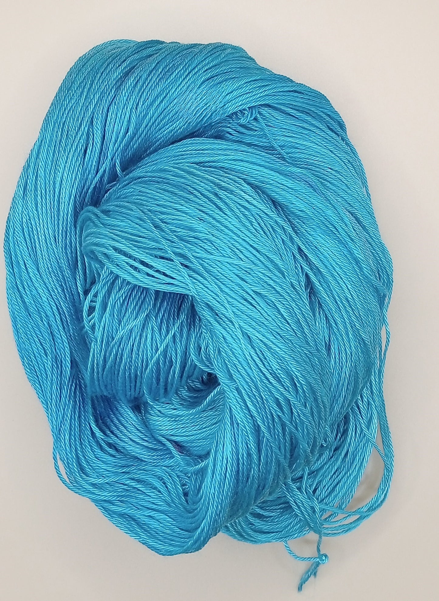 100G 'A' Grade Pure Mulberry Silk- "Turquoise"  Hand Dyed 4 ply