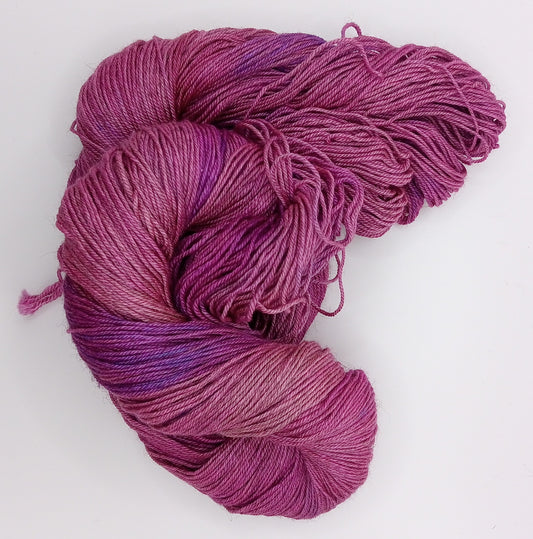 100G Merino/Silk/Yak hand dyed luxury Yarn 4 Ply- "Fushia"