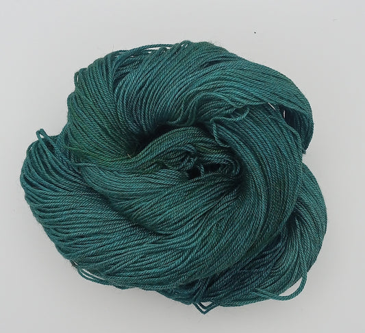 100G Merino/Silk/Yak hand dyed luxury Yarn 4 Ply- "Squeal for Teal"