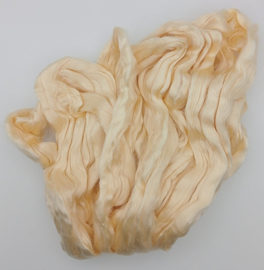 Natural Yellow eri silk top (ahimsa/peace silk) - 50g