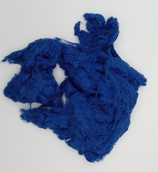 Tussah Silk Noil (blues)