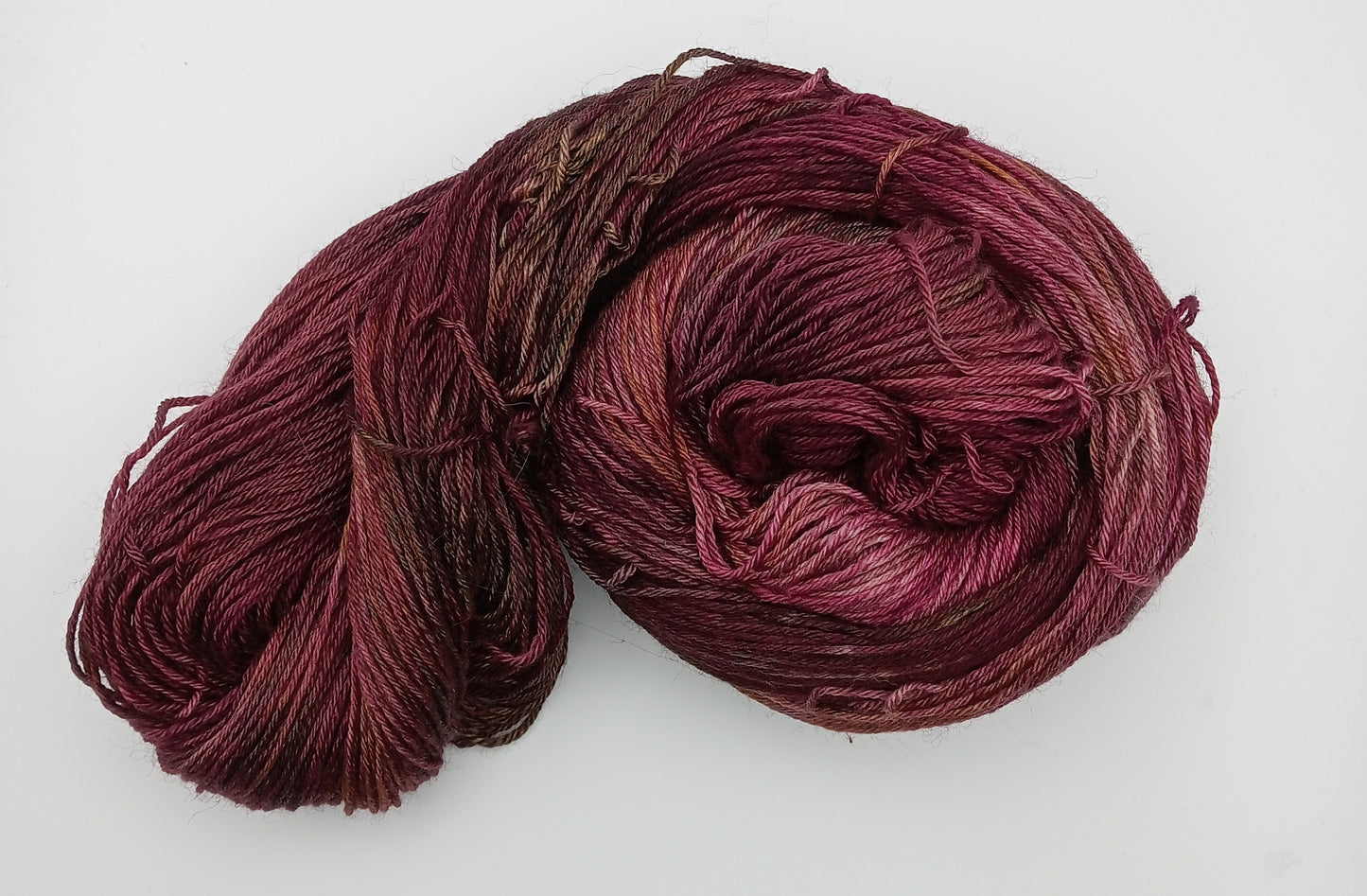 "Curiosity on Mars" 4 ply hand dyed yarn - 100G Bluefaced Leicester and silk