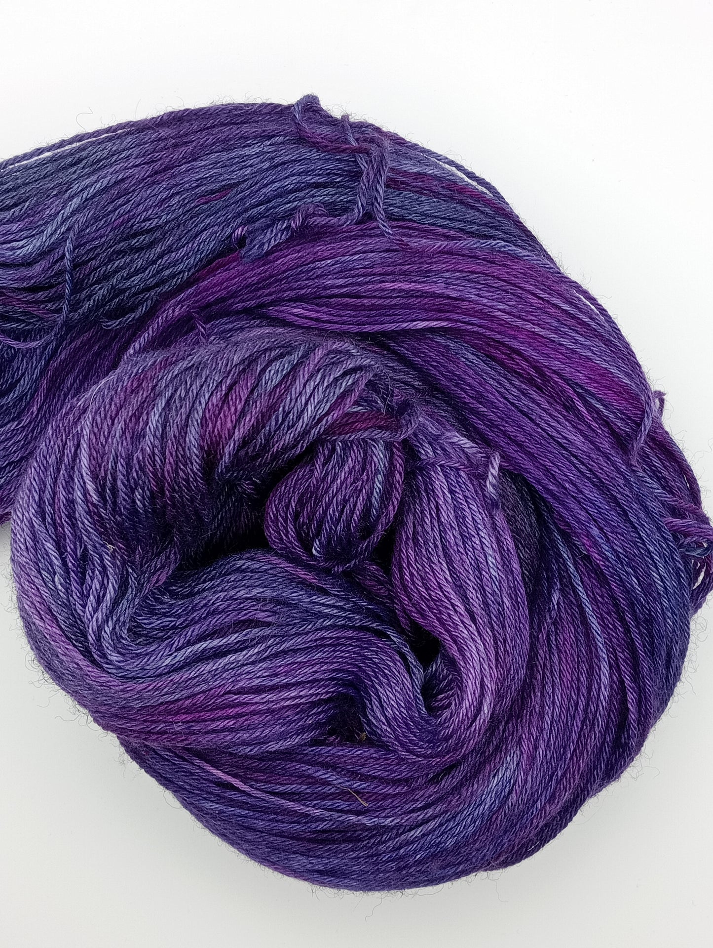 "Pandora" - 4 ply hand dyed yarn - 100G Bluefaced Leicester/Silk