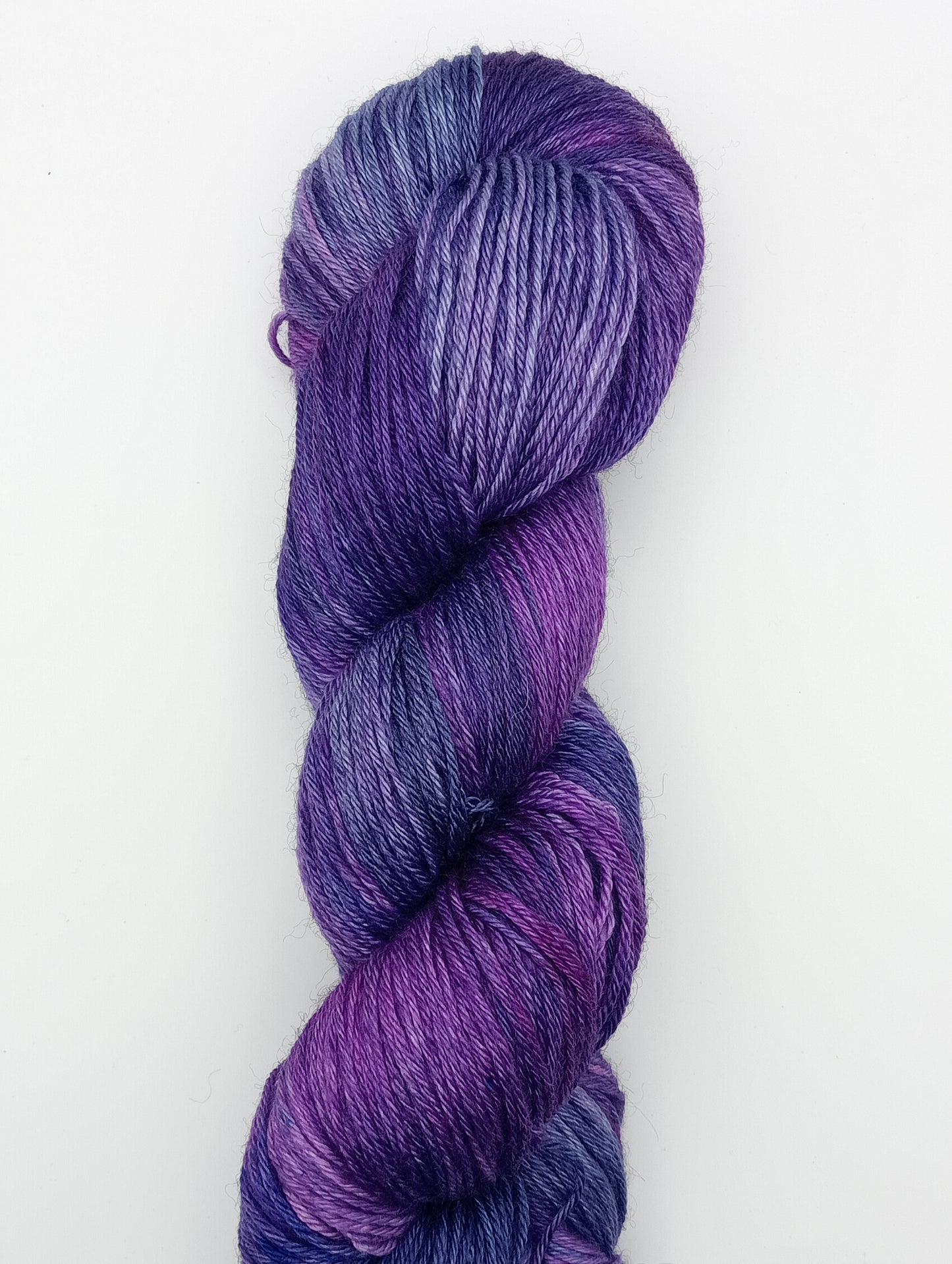 "Pandora" - 4 ply hand dyed yarn - 100G Bluefaced Leicester/Silk