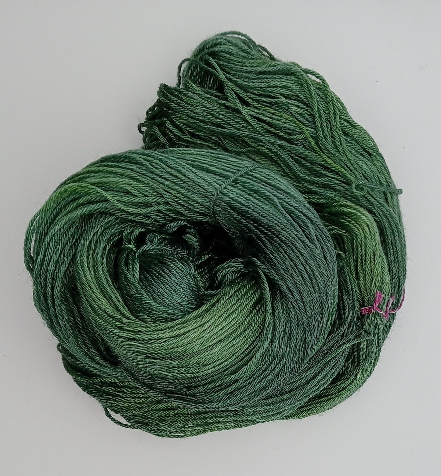 "Emerald" 4 ply hand dyed yarn 100G Bluefaced Leicester/Silk