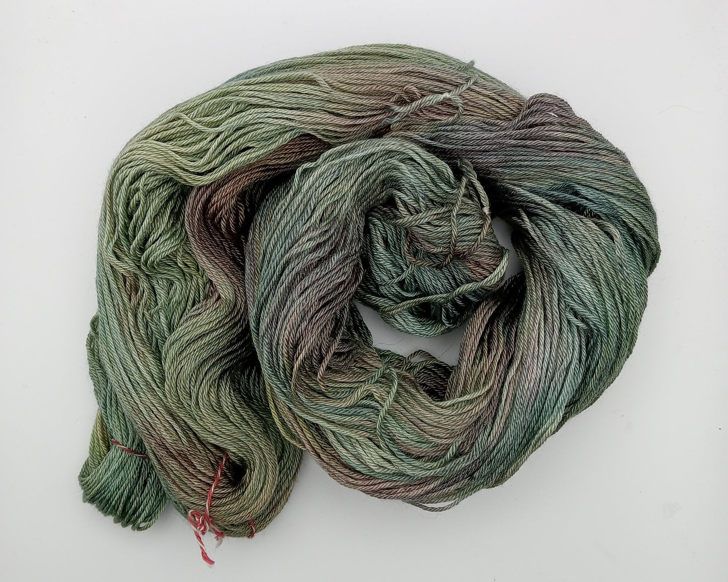 "Viridian Nights" 100G Merino/Silk hand dyed Yarn 4 Ply