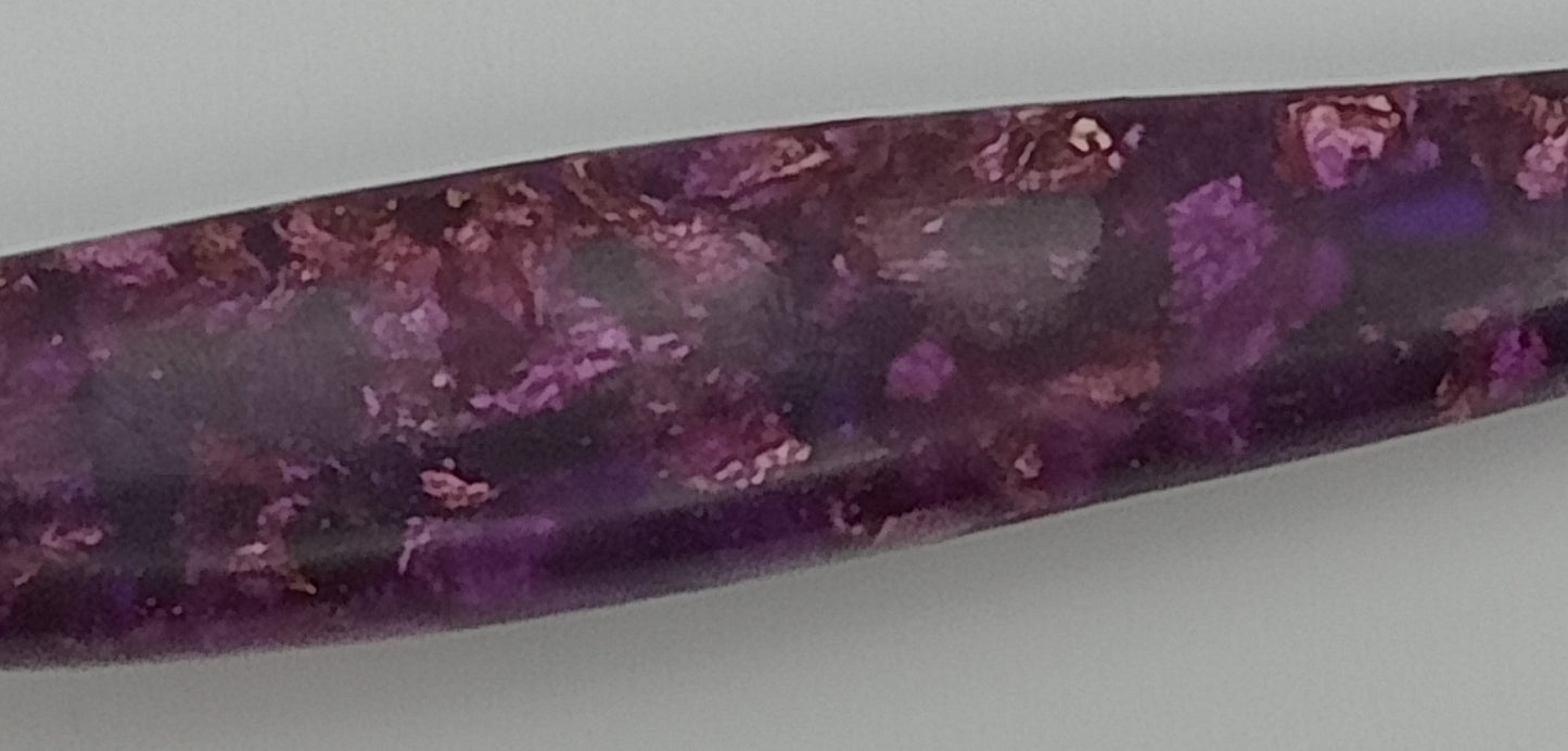 4.5 mm Ergonomic Crochet Hooks - Resin Hand Made Purple