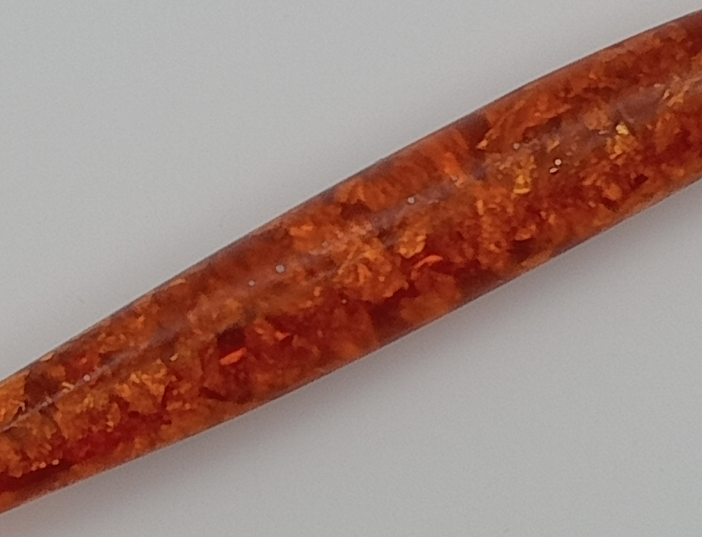 3.5mm Ergonomic Crochet Hooks - Resin Hand Made Orange