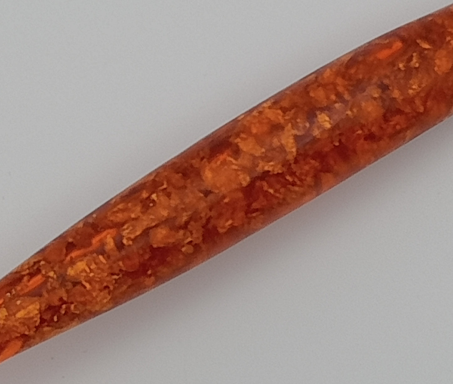 3.5mm Ergonomic Crochet Hooks - Resin Hand Made Orange