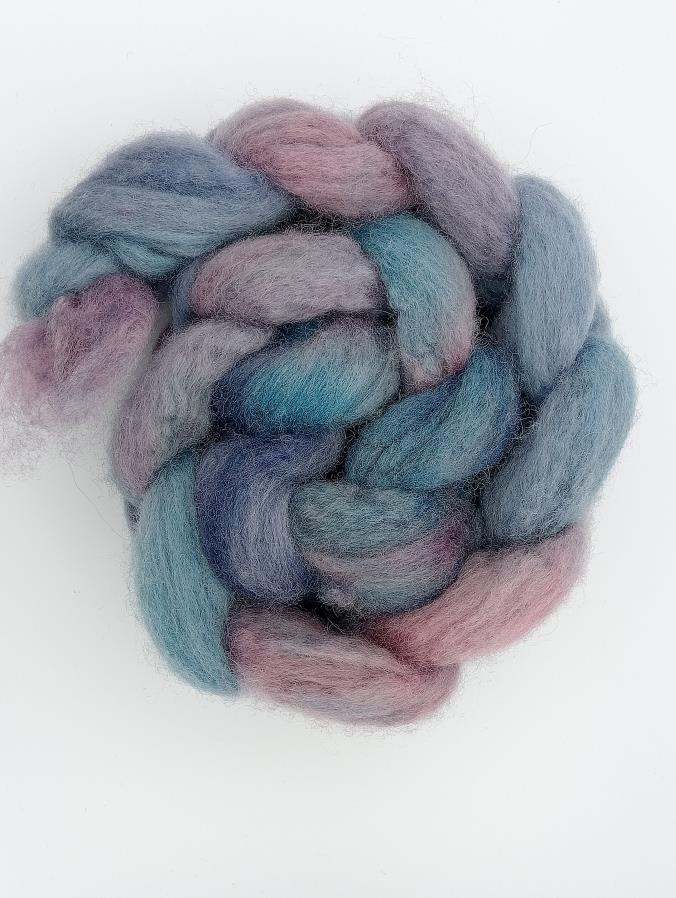 "Azure" Bluefaced Leicester hand dyed luxury blend 100g