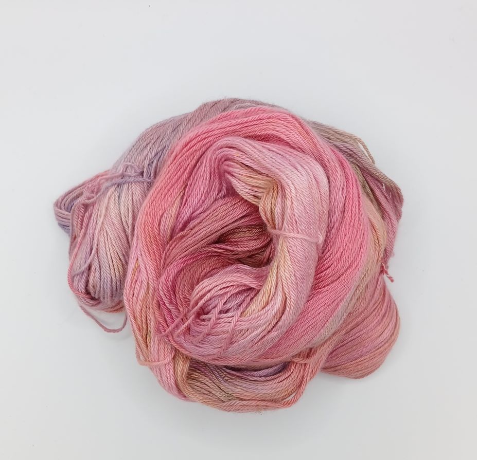 100G Merino/Silk hand dyed Yarn 4 Ply- "Nosegay" - **SALE**