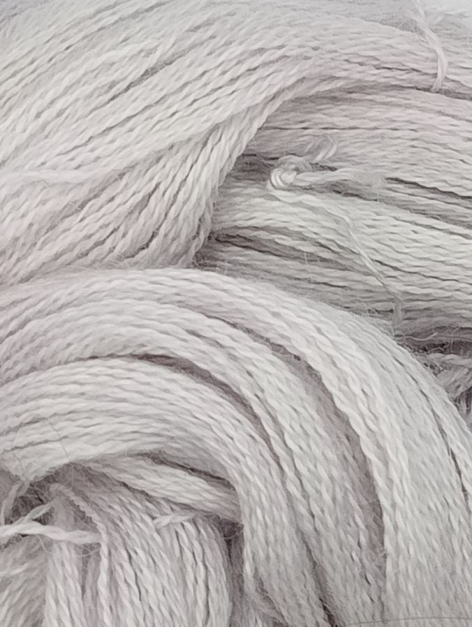 100G Alpaca/Silk/   Cashmere hand dyed Lace Weight Yarn- "Lavender Haze"