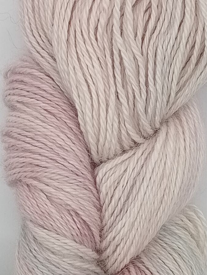100G Alpaca/SIlk/Cashmere hand dyed Lace Weight Yarn- "Pink Lady's Slipper" - *SALE*