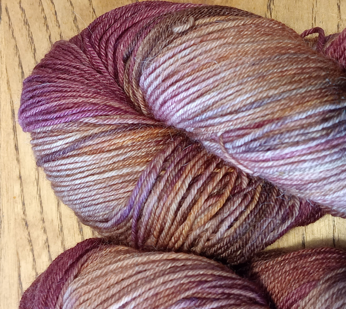 100G Merino/Alpaca/silk hand dyed 4 ply Yarn- "Coppice"