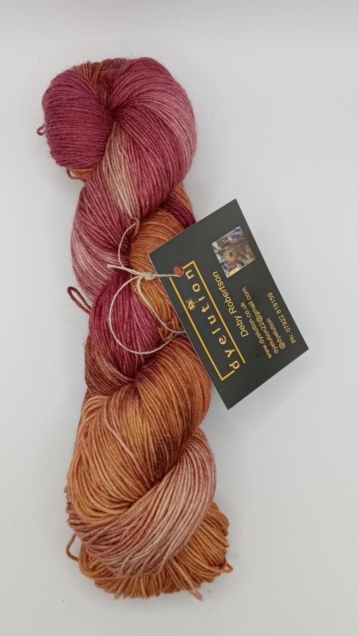 100G Merino/Alpaca/silk hand dyed 4 ply Yarn- "Coppice"