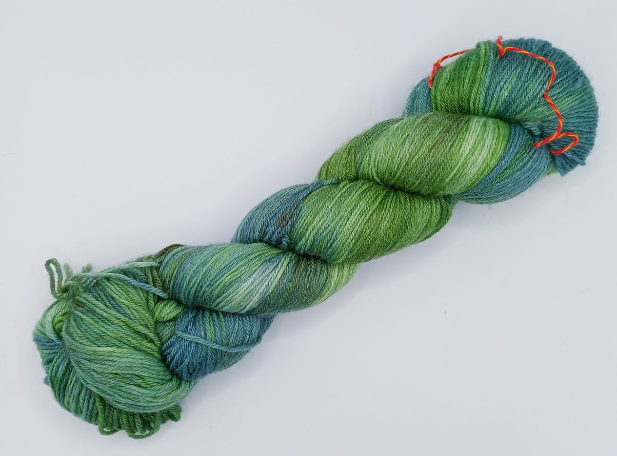 100G Merino/Bamboo hand dyed Yarn 4 Ply- "Supplejack"