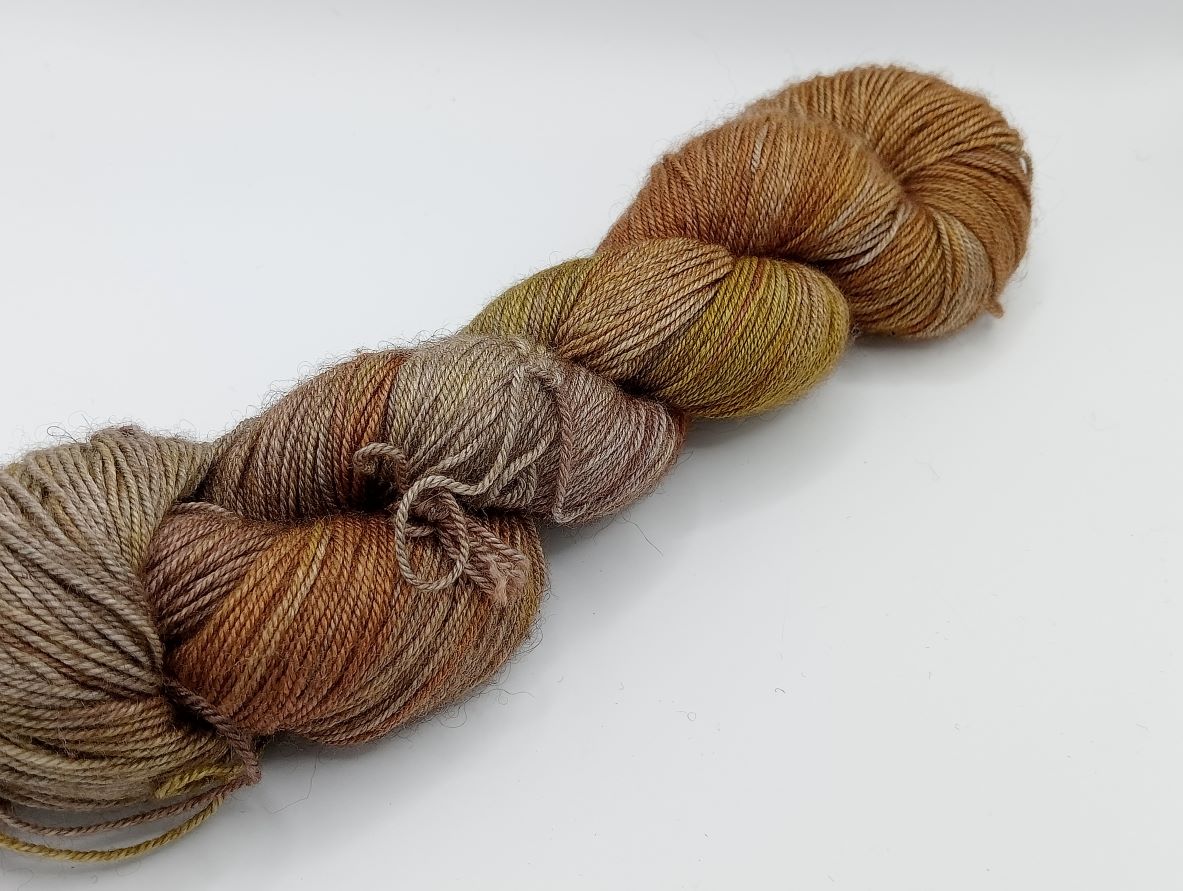 100G Merino/Silk/Yak hand dyed luxury Yarn 4 Ply- "Kea"