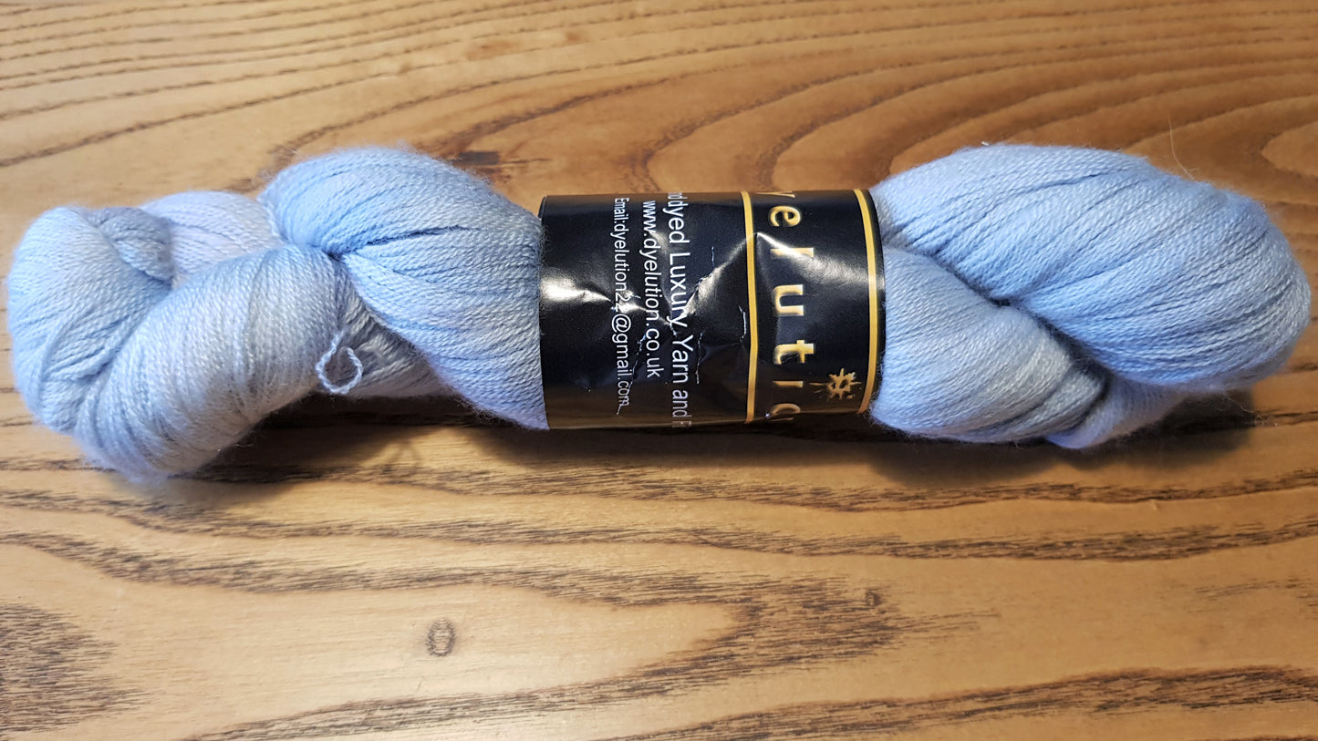 100G Extra fine merino and silk hand dyed luxury Lace Weight Yarn - "Anonymouse" - **SALE** END OF STOCK