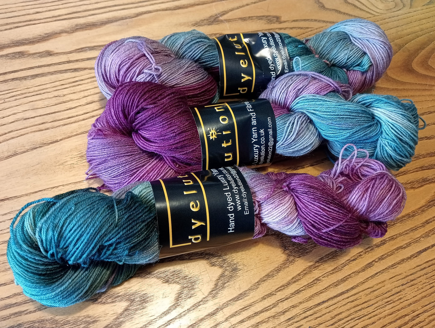100G Bluefaced Leicester hand dyed 4 ply Yarn- "Whitianga Springs" - **SALE**